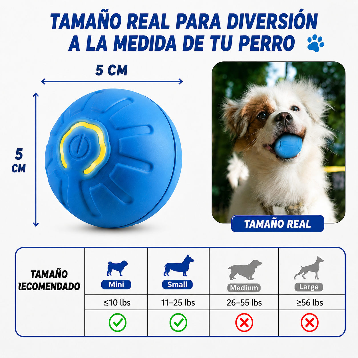 La pelota inteligente que mantiene feliz y activo a tu compañero 🐾